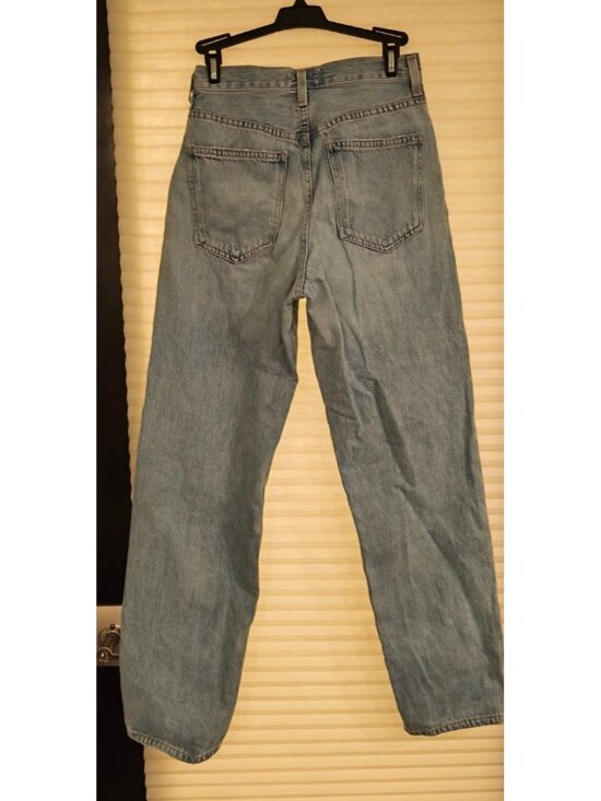 AGOLDE Arco Criss Cross Jeans Womens Size 23 Blue High Rise Straight Leg Denim - Picture 8 of 14